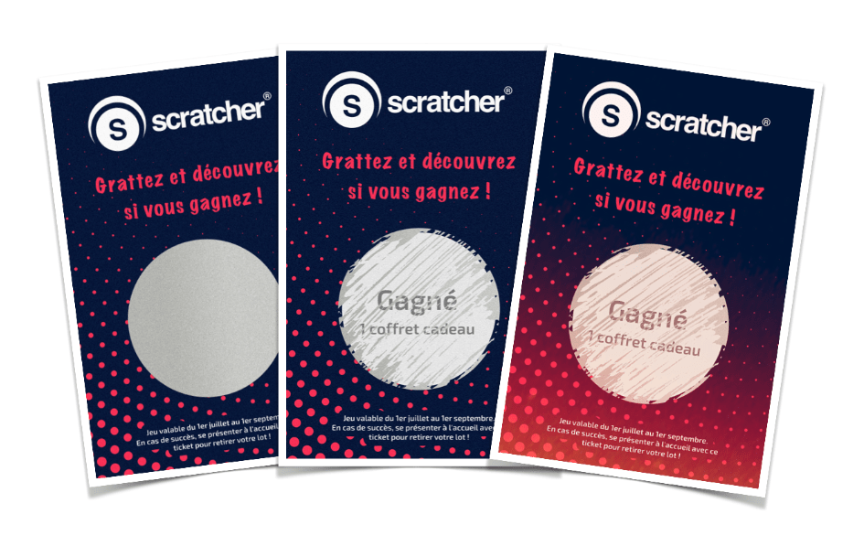 Cartes à gratter personnalisées pour votre commerce