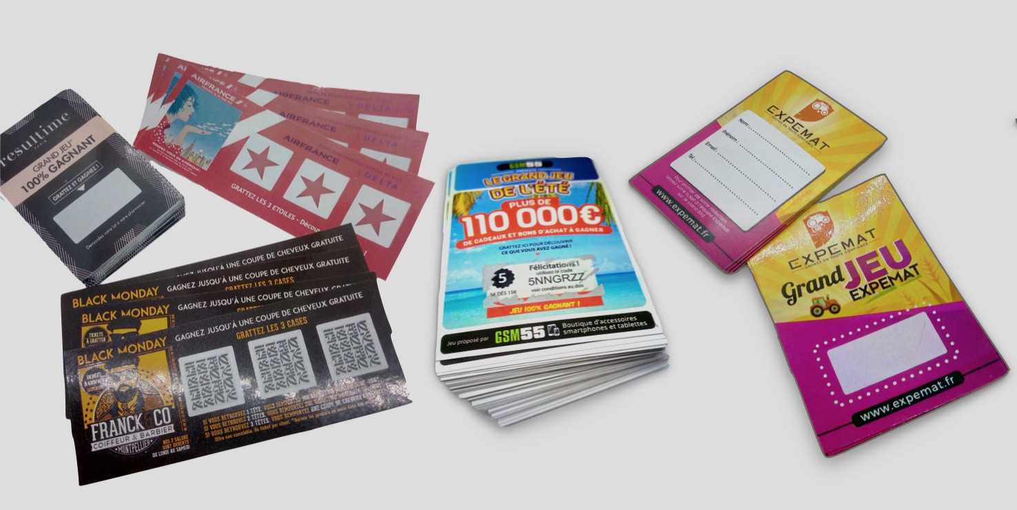 Lorsque l’on a un commerce, on passe beaucoup de temps à essayer de trouver de nouveaux clients. Il existe, pour cela, de nombreuses solutions très efficaces. Cependant, il serait dommage de négliger un pan très important de la survie d’un commerce qui est celui de la fidélisation des clients déjà existants. Ponctuellement, il peut être intéressant de trouver des moyens de les remercier, en leur proposant, par exemple, de gagner des cadeaux. Outre l’aspect ludique de ces opérations commerciales, les clients se sentent aussi valorisés. Et si le jeu à gratter était une belle idée ?