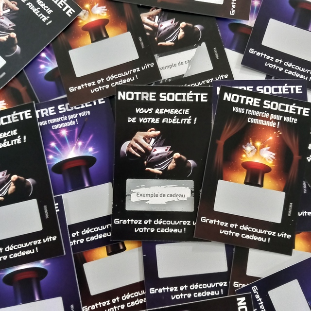 Ticket à gratter pour les sociétés événementielles