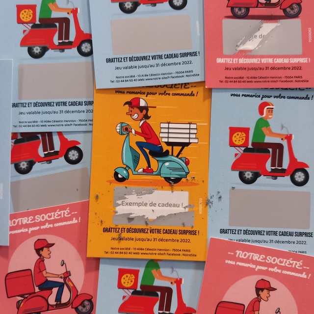 Série Poster de cartes à gratter - Livraisons en 24 heures