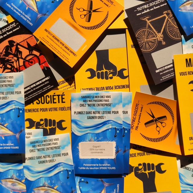 Tickets à gratter pour les commerçants