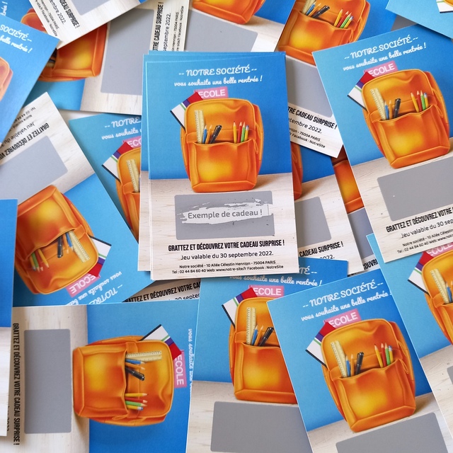 Tickets à gratter pour les écoles