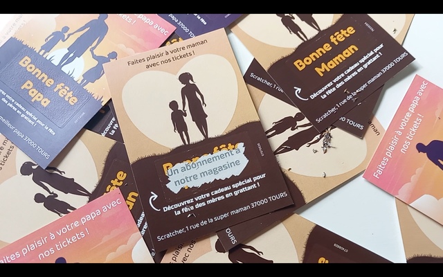 Ticket à gratter pour la fête des mères