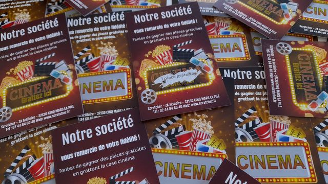 Ticket à gratter pour les cinémas