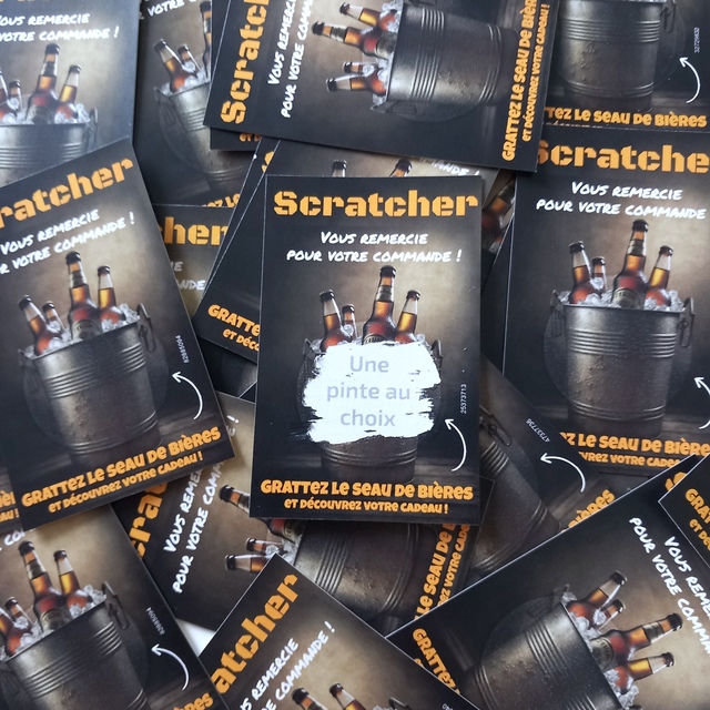 Tickets à gratter bières
