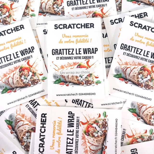 Carte à gratter Wrap surprise