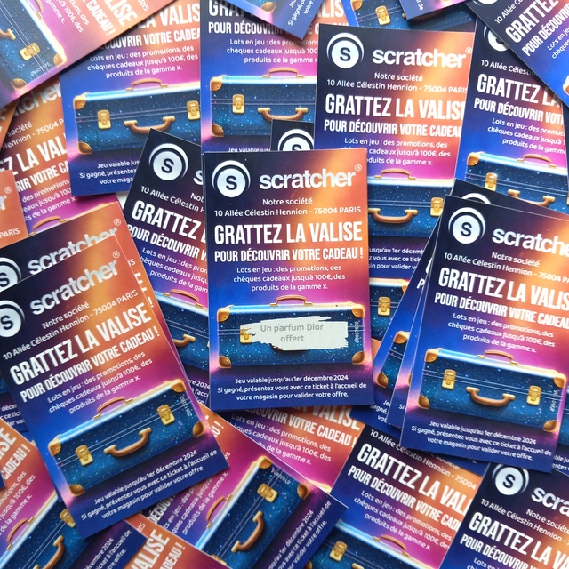 Tickets à gratter pour les agences de voyages