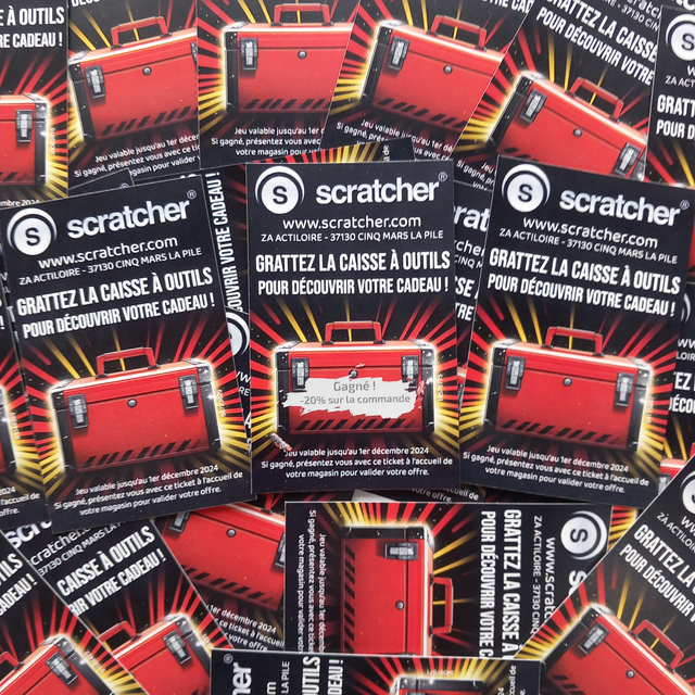 Tickets à gratter pour les magasins de bricolage