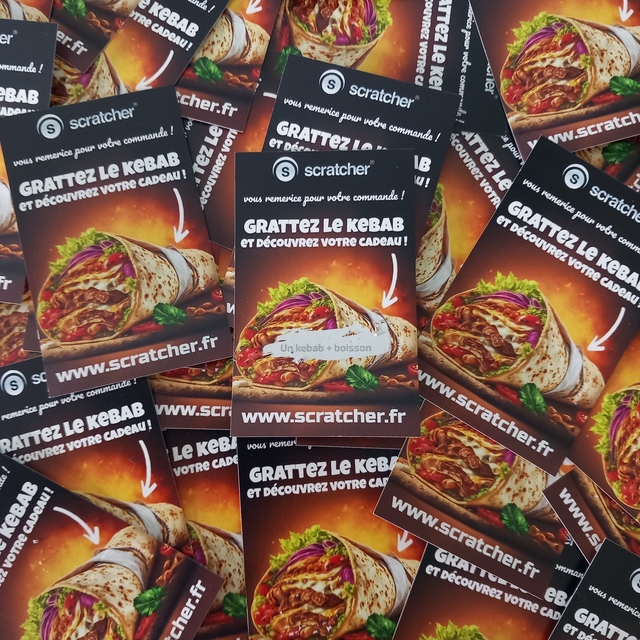 Cartes à gratter pour les restaurateurs